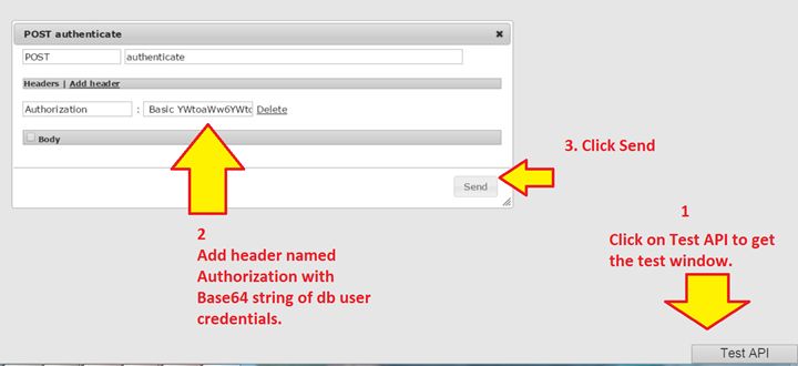 authenticate API method
